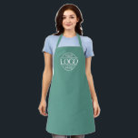 Minimalist Custom Logo Small Business Branding Apron<br><div class="desc">Custom business logo apron designed for corporate branding, promotional events, and professional use. This personalized apron is perfect for small business owners, restaurants, cafés, catering companies, and corporate teams who want to showcase their brand in style. Easily customize with your company logo, business name, or slogan to create branded staff...</div>