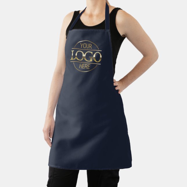 Minimalist Custom Logo Small Business Branding Apron (Insitu)