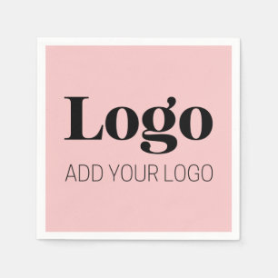 Minimalist Custom Logo Weddings & Business Napkin