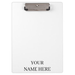 Minimalist Custom Name Elegant Office Clipboard