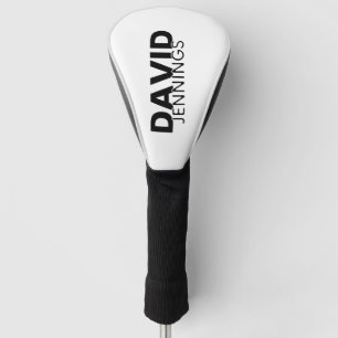 Minimalist Custom Name Or Logo Golf Head Cover