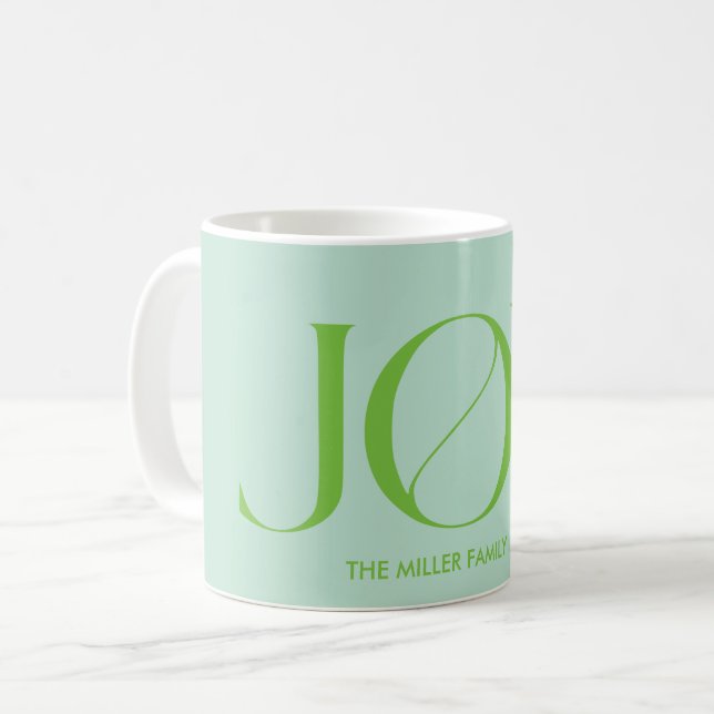 Minimalist Custom Name Personalized Coffee Mug (Front Left)