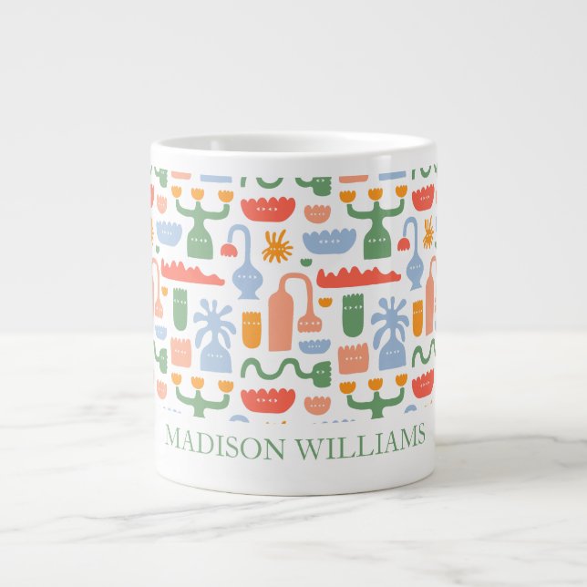Minimalist Custom Name Personalized Coffee Mug (Front)