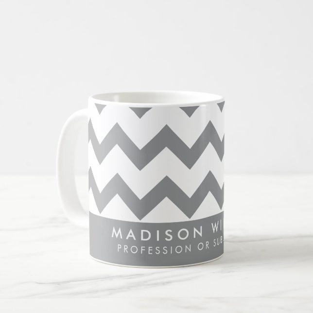 Minimalist Custom Name Personalized Coffee Mug (Front Left)