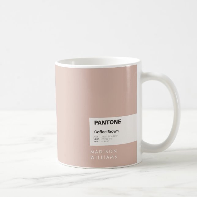 Minimalist Custom Name Personalized Coffee Mug (Right)