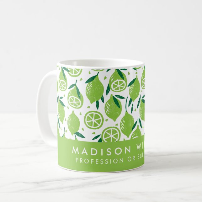 Minimalist Custom Name Personalized Coffee Mug (Front Left)