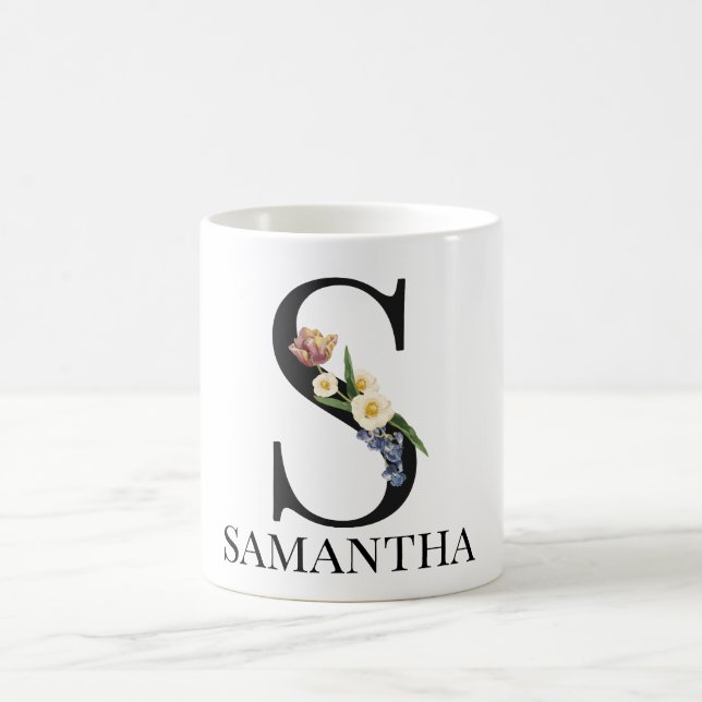 Minimalist Custom Name Personalized Coffee Mug (Center)