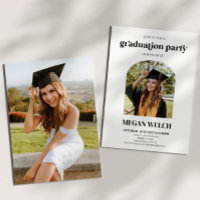 Minimalist Custom Photo Arch Graduation Party
