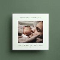 Minimalist Custom Photo First Father's Day Modern