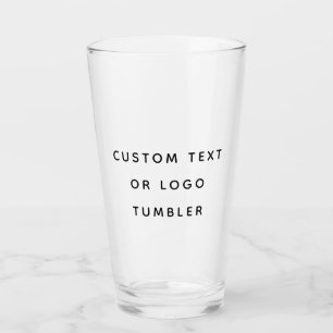 Minimalist Custom Text Or Logo Glass