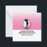 Minimalist Custom Women Golfer Monogram Design Card<br><div class="desc">Minimalist Custom Elegant Women Golfer Monogram Design Return Label,  by Edward Eksi. Easy modification of TEXTS for your needs.</div>