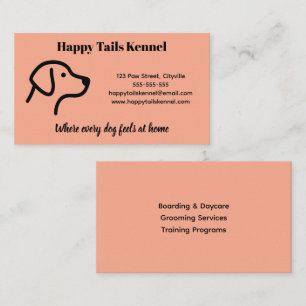 Minimalist Customizable Kennel Business Card