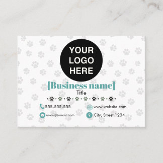 Minimalist Customizable Pet Professional  Business Card