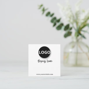 Minimalist Customization: Black and White  Appointment Card