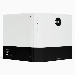 Minimalist Customization: Black and White Binder