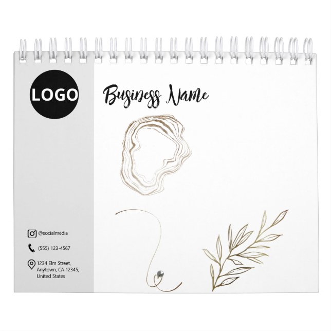 Minimalist Customization: Black and White  Calendar (Cover)