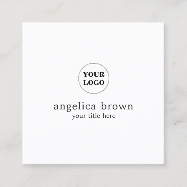 Minimalist Customized Business Card (Front)