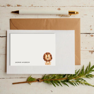Minimalist Cute Baby Lion Kids Personalized Post-it Notes