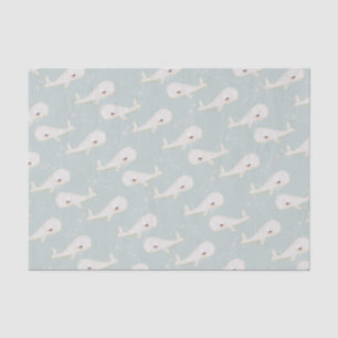 Minimalist Cute Boho Whale Sea Ocean Party Decor Tissue Paper