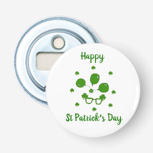 Minimalist  Cute Happy St Patrick's Day    Bottle Opener