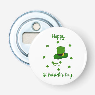 Minimalist Cute Happy St Patrick's Day Bottle Opener