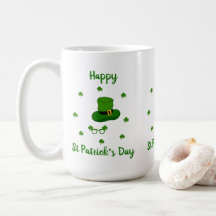 Minimalist  Cute Happy St Patrick's Day   Coffee Mug