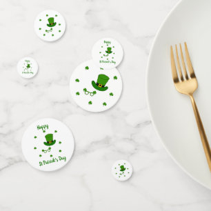 Minimalist Cute Happy St Patrick's Day Confetti