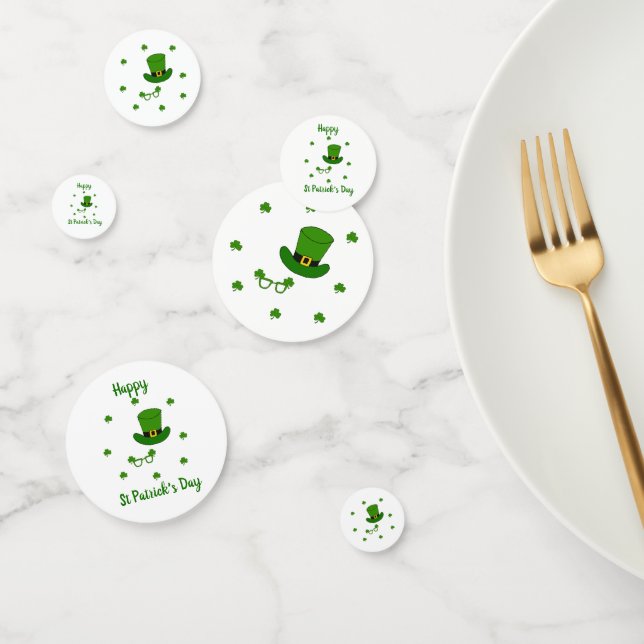 Minimalist  Cute Happy St Patrick's Day     Confetti (Group)