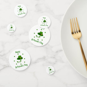 Minimalist Cute Happy St Patrick's Day Confetti