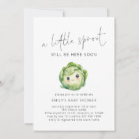 Minimalist Cute Little Sprout Baby Shower
