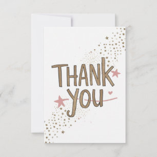 Minimalist Cute style Thank You Card