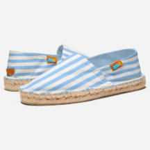 Minimalist Cute White Stripes on Soft Baby Blue