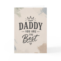 Minimalist Daddy Appreciation Father’s Day Card