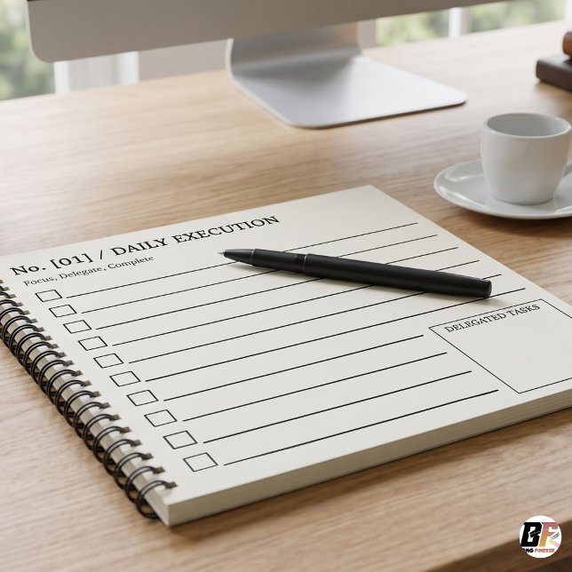 Minimalist Daily Execution To-Do List Notepad (#OrderNow)