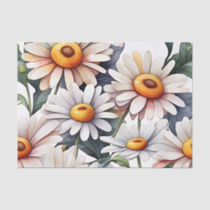 Minimalist Daisies Pattern Tissue Paper