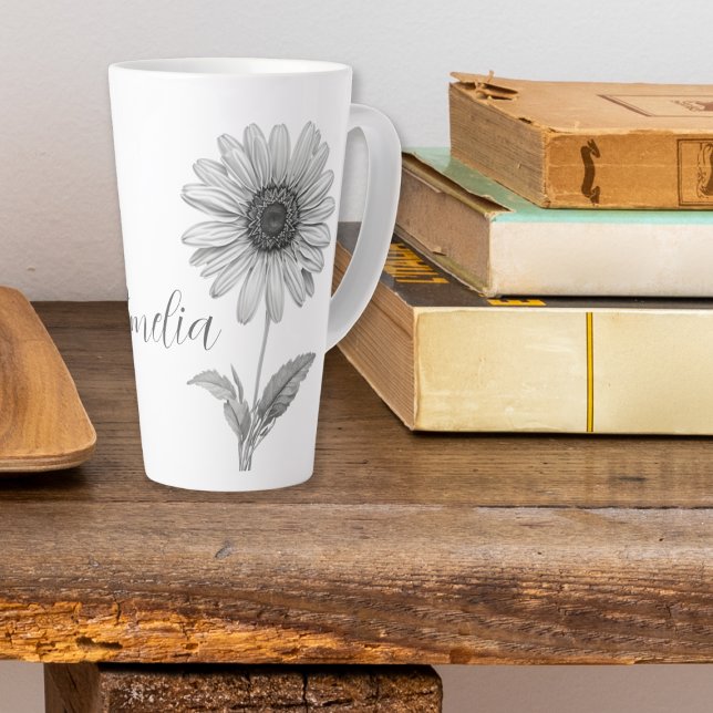 Minimalist Daisy Latte Mug (Creator Uploaded)