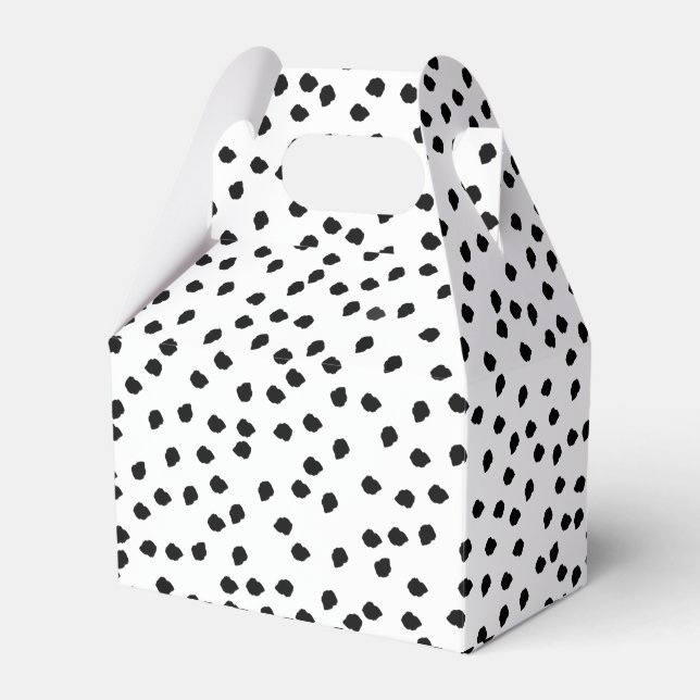 Minimalist Dalmatian Spots Simple Modern Cute Favor Box (Front Side)