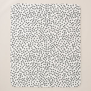 Minimalist Dalmatian Spots Simple Modern Cute Sherpa Blanket