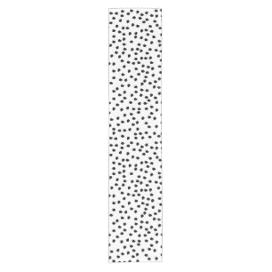 Minimalist Dalmatian Spots Simple Modern Cute Short Table Runner