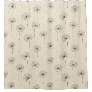 Minimalist Dandelion Seed Pattern Beige (1)