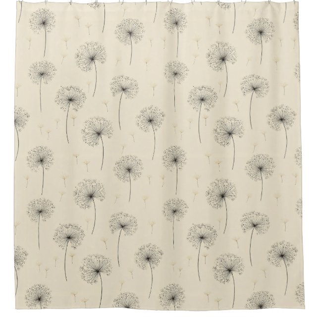 Minimalist Dandelion Seed Pattern Beige (1) (Front)