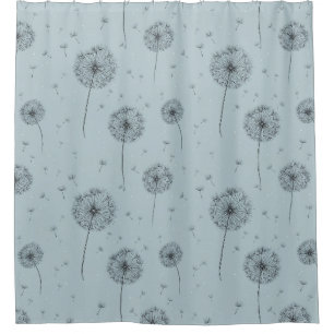 Minimalist Dandelion Seed Pattern Blue (1)