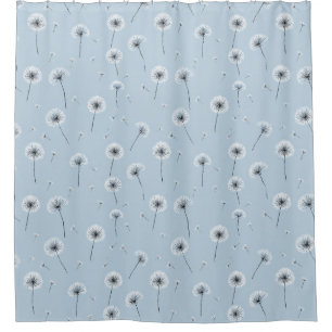 Minimalist Dandelion Seed Pattern Blue (2)