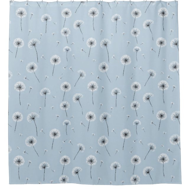 Minimalist Dandelion Seed Pattern Blue (2) (Front)