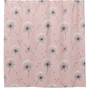 Minimalist Dandelion Seed Pattern Pink (1)