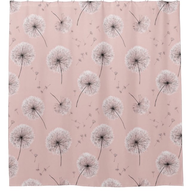 Minimalist Dandelion Seed Pattern Pink (1) (Front)
