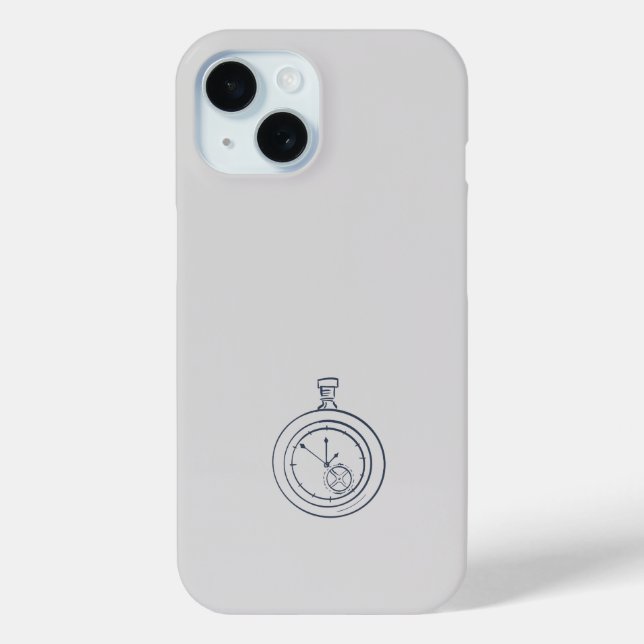 Minimalist Dark Academia Student Study Focus Case-Mate iPhone Case (Back)