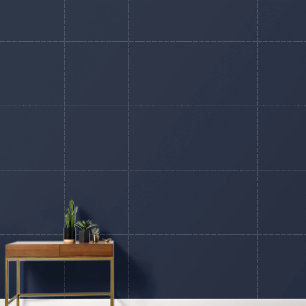 Minimalist dark blue plain solid colour modern wallpaper