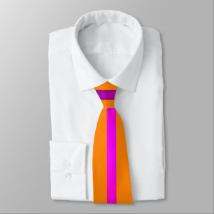 Minimalist Dark Gold with Purple Stripe Tie