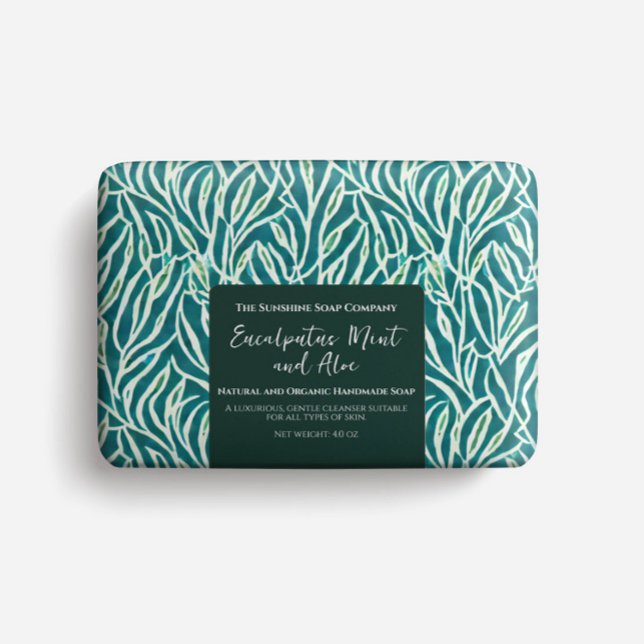 Minimalist Dark Green Soap Packaging Label (Creator Uploaded)